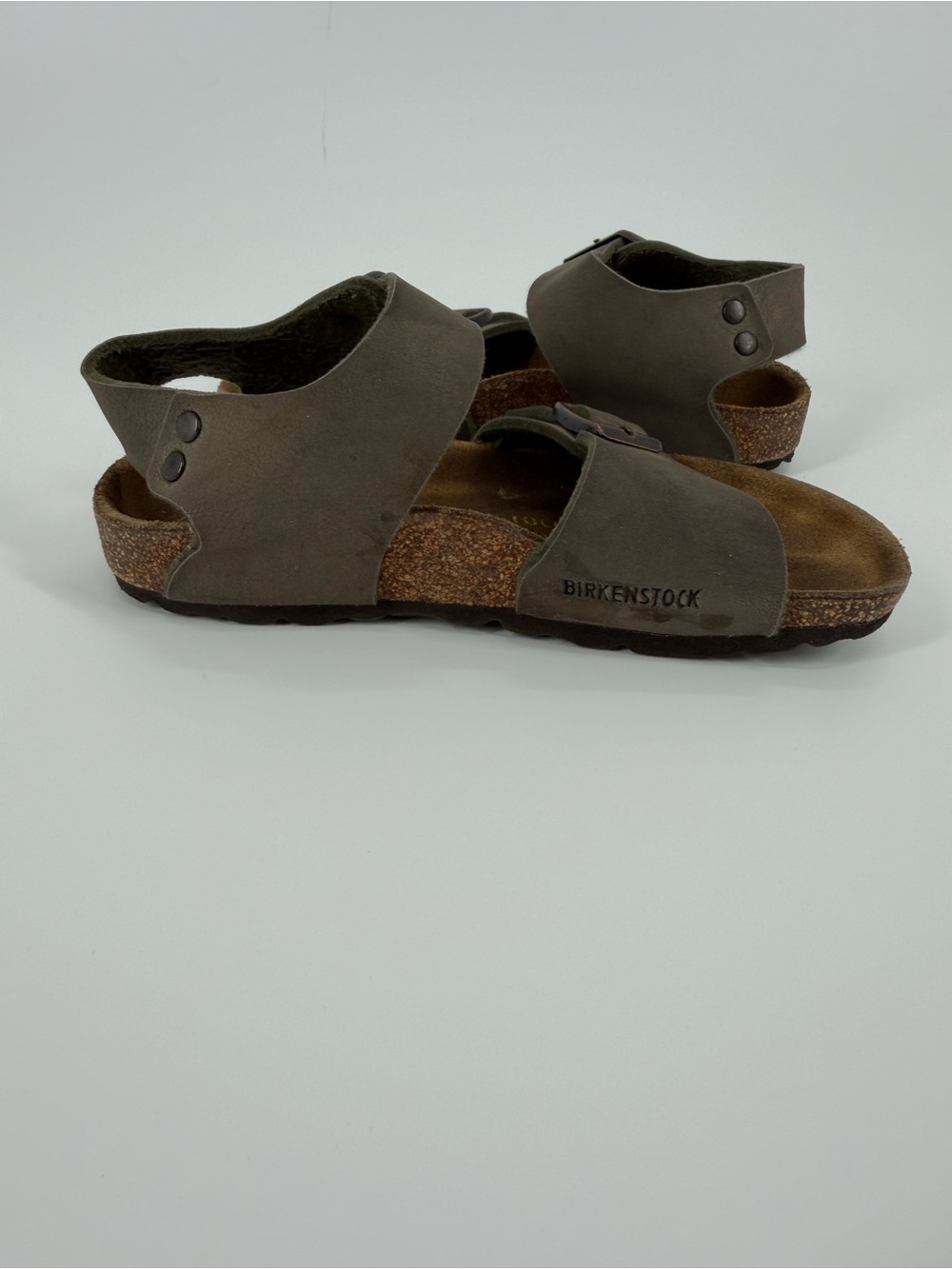 Birkenstock Kids New York Double Strap Mocha Sandals Size 29 - Picture 7 of 9